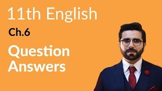 11th Class English Ch 6 The Reward Question Answers  First Year English [upl. by Licec412]