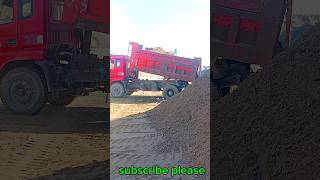 Daggers and dump tracks at work 🚀🚀 dump track unloading shorts youtubeshorts track [upl. by Oivat328]