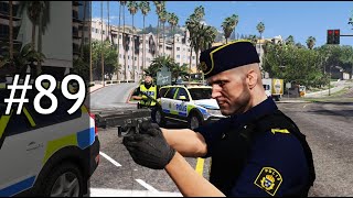 SVENSK POLIS I GTA 89 POLIS PÅKÖRD [upl. by Yetsirhc259]