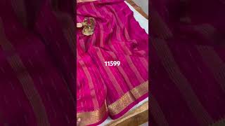 🇮🇳 Most Popular Mysore Pure crepe 3D silk Sarees 2024silk mark certifiedR120gms11596 9148881693 [upl. by Kati]