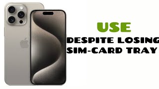 SIMCARD TRAY LOST how to still use you sim in phone [upl. by Gatias204]