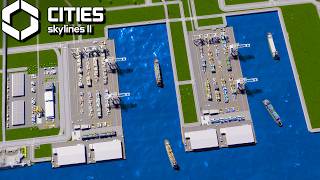 Building a MASSIVE Harbor Complex in Cities Skylines 2 [upl. by Lanod876]