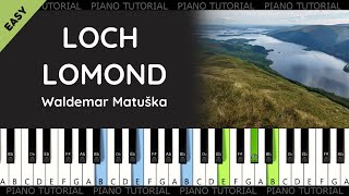 Waldemar Matuška  Loch Lomond piano tutorial  jak hrát  klavír [upl. by Imelda]