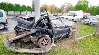 Wypadek Mitsubishi  Malina Jedziemy 210 kmh NAGARALI SWOJ WYPADEK PRZY 150 kmh oryginał [upl. by Treva207]