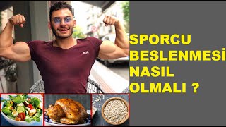 Sporcu Beslenmesi Nasıl Olmalı  Anlatım ve Örnek Program [upl. by Sergo991]