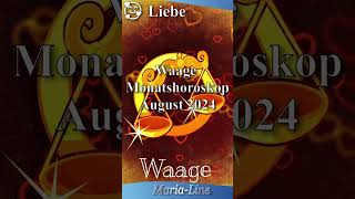 Waage LIEBE ❤️ Horoskop August 2024 [upl. by Akehsal192]