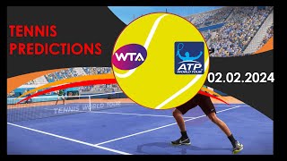 Tennis Predictions TodayATP MontpellierWTA LinzWTA Hua HinTennis Betting TipsTennis Preview [upl. by Meerak]