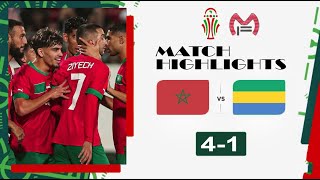 Hight Lights  Morocco vs Gabon in Africa Cup of Nations Qualifiers [upl. by Chura517]