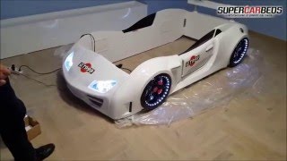 How to assemble the race car bed  wwwsupercarbedscom [upl. by Hermon]