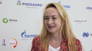 FIDE World Cup  Round 4  Interview with Antoaneta Stefanova [upl. by Mettah]