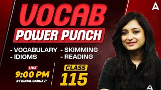 Most Important Vocabulary for Bank Exams  SBI  IBPS  RBI  15 Minute 115 Vocab Show by Kinjal [upl. by Yllatan]