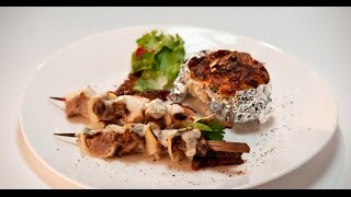 Цыганский шашлык из 4х видов мяса с черным хлебом  Мясо От филе до фарша [upl. by Milan]