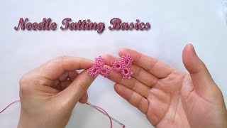 Learning Tatting in 2022  Needle Tatting Basics Helens Crafts [upl. by Rakso]