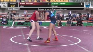 698 HS GIRLS 152 Sarah Plucker Utah vs Kelani Corbett Hawaii 8419887104 [upl. by Abel]