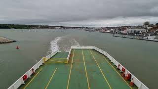 Red Funnel ferry Red Eagle heading out of Cowes on the Isle Of Wight [upl. by Young600]