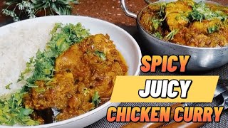 CHICKEN CURRY RECIPE  SPICY JUICY CHICKEN CURRY [upl. by Hanima952]