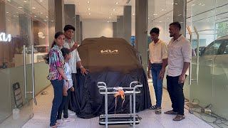 KIA Caren’s Delivery  My first car Vlog  Car Delivery Tamil [upl. by Dnaltiac]