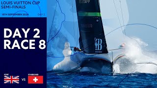 Louis Vuitton Cup SemiFinal Race 8  INEOS Britannia vs Alinghi Red Bull Racing  Full Replay [upl. by Oribel249]