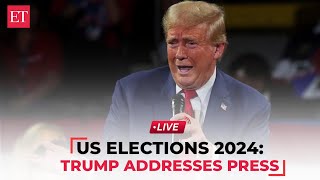 LIVE  US Elections 2024 Trump addresses the media after Puerto Rico debacle [upl. by Weingarten]