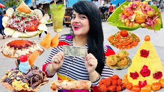 Rs 500 Street Food Challenge  Mumbai Food Challenge [upl. by Chrisy86]