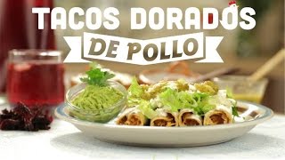 ¿Cómo preparar Tacos Dorados de Pollo  Cocina Fresca [upl. by Mac]