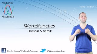 Domein en bereik van wortelfuncties vwo B  WiskundeAcademie [upl. by Siloam169]