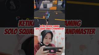 KETIKA FRONTAL GAMING SOLO SQUAD RANKED GRANDMASTER freefire [upl. by Nylecoj698]