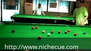 Thais Snooker Coach Sponsored by Niche Cues [upl. by Eceinej]