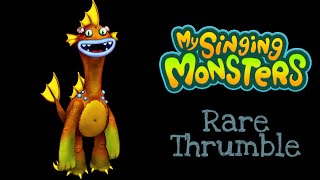 Rare Thrumble Sound and Animation on Bone Island  My Singing Monsters [upl. by Iliram]