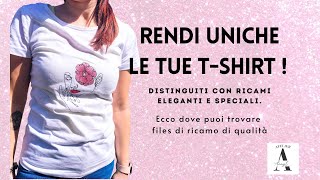 Ricama una tshirt con files di ricamo di qualità Ecco dove trovarli [upl. by Campbell]