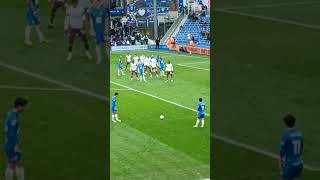 A free kick for Birmingham on target but just not enough power [upl. by Angid966]