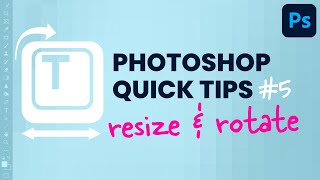 Photoshop Quick Tips 5 How To Resize amp Rotate Image shorts [upl. by Pia]