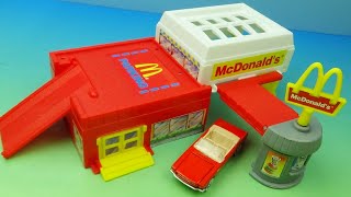 1994 McDONALDS HOT WHEELS STO amp GO DRIVE THRU PLAYSET VIDEO REVIEW quot10th Anniversaryquot Revisit [upl. by Polik933]