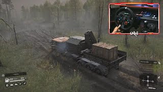 Delivery Spare Parts  Azov 73210 delivery30  SnowRunner  Logietch G29 gameplay [upl. by Aerdua]