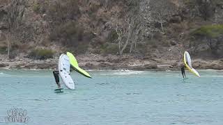 Pambula River 2 very light wingfoil few more arriving for the Merimbula Surf Classic [upl. by Ri]