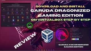 Garuda Linux  Dr460nized Gaming Edition Download and Install on VirtualBox and Review 2024 HINDI [upl. by Melisenda61]