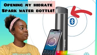 Opening My Hidrate Spark WATER Bottle LED sensor glows to remind you when it’s time to drink water [upl. by Nicholas]