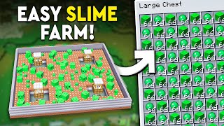 Minecraft Slime Farm Tutorial  NEW amp EASY  6000  24000 PERHR [upl. by Glenna]