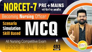 NORCET ScenarioSimulation Skill Practice Based MCQ 493 all nursing competitive exam Akkisir [upl. by Madge]