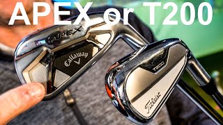 SHOULD YOU BUY CALLAWAY OR TITLEIST IRONS Apex v T200 [upl. by Eri]