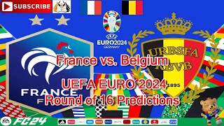 France vs Belgium  Euro 2024 European Championship Round of 16  Predictions EA Sports FC24 [upl. by Ahsatsana184]