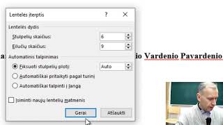 MS Word pamokos Tvarkaraštis [upl. by Auqenwahs]