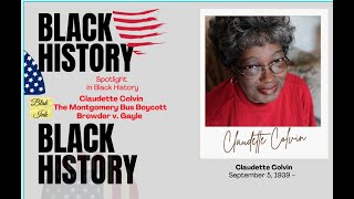 Spotlight in Black History  Claudette Colvin [upl. by Warga]