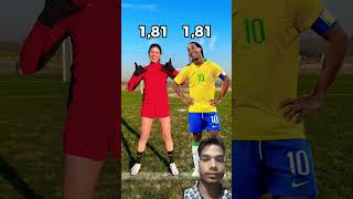 HOW TALL ARE THESE FAMOUS FOOTBALLERS 😱📏 soccer football [upl. by Oswell]