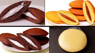 2 yummy dorayaki recipes  Japanese Street Food Dorayaki Recipe  Creamy Dorayaki [upl. by Hpsoj]