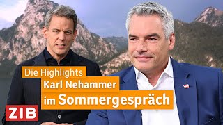 Best of ORF Sommergespräch mit Karl Nehammer  02092024 [upl. by Atirahc]