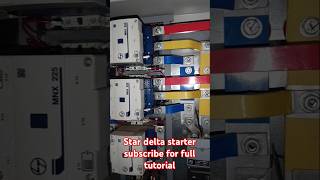 Star delta starter for 180 HP three phase induction motor shorts electrical [upl. by Conger808]