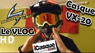 Le VLOG ICasque  Présentation du casque SCORPION VX20 [upl. by Chiou]