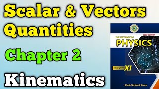 Scalar and vectors quantities Chapter 2 kinematics class 11 new physics book  head to tail rule [upl. by Noirad697]