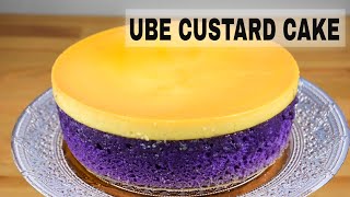 Easy Ube Custard Cake Recipe  Ube Leche Flan Cake [upl. by Hertberg]